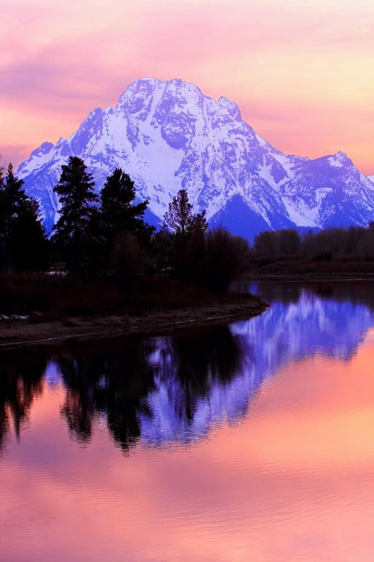 Mount Moran - Grand Tetons Sunset Wall Mural
