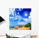 Beach with Yachts Relaxing Wall Decal