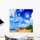Beach with Yachts Relaxing Wall Decal