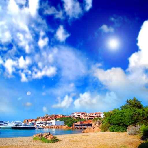 Beach with Yachts Relaxing Wall Decal