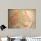 Mapantiquevintageaustraliaold Wall Decal
