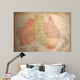 Mapantiquevintageaustraliaold Wall Decal