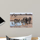 Etosha waterhole gathering Wall Mural