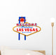 Welcome to Fabulous Las Vegas Isolated Sign Wall Decal