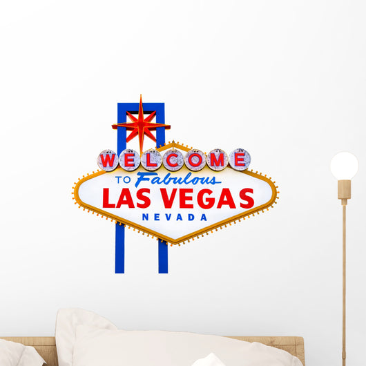 Welcome to Fabulous Las Vegas Isolated Sign Wall Decal