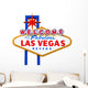 Welcome to Fabulous Las Vegas Isolated Sign Wall Decal