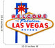 Welcome to Fabulous Las Vegas Isolated Sign Wall Decal
