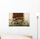 Alsatian Bike Flowers Wall Decal