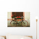 Alsatian Bike Flowers Wall Decal