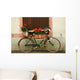 Alsatian Bike Flowers Wall Decal