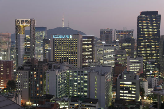 Seoul at Dusk Wall Mural