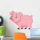 Cartoon Happy Pig Wall Decal