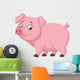 Cartoon Happy Pig Wall Decal
