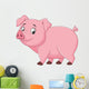 Cartoon Happy Pig Wall Decal