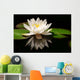White Lotus Flower Wall Mural