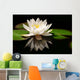 White Lotus Flower Wall Mural