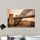 Vintage look at Tyne Bridge in Newcastle Wall Mural