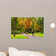 Cyclist Autumn Scenery Wall Mural