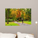 Cyclist Autumn Scenery Wall Mural
