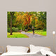Cyclist Autumn Scenery Wall Mural