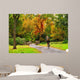 Cyclist Autumn Scenery Wall Mural