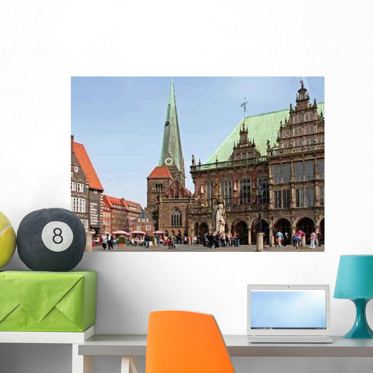 Town Hall Market Square Wall Decal