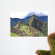 Machu Picchu is located in the Cusco Region of Peru, South America. It is situated on a mountain ridge above the Urubamba Valley in Peru, which is 80 kilometres (50 mi) northwest of Cusco  Wall Mural