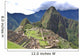 Machu Picchu is located in the Cusco Region of Peru, South America. It is situated on a mountain ridge above the Urubamba Valley in Peru, which is 80 kilometres (50 mi) northwest of Cusco  Wall Mural