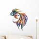 Rainbow Colored Tropical Fish Wall Decal