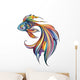Rainbow Colored Tropical Fish Wall Decal