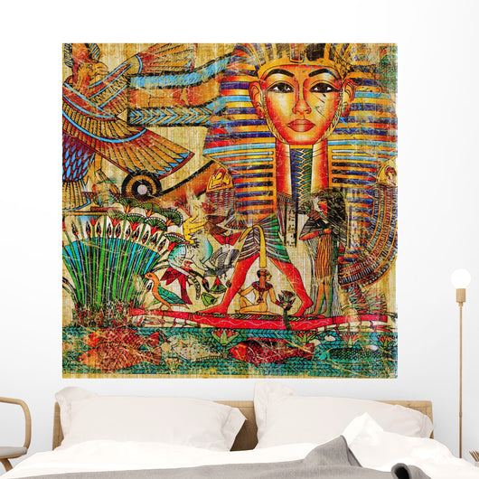 Vintage Egyptian Abstraction Wall Mural
