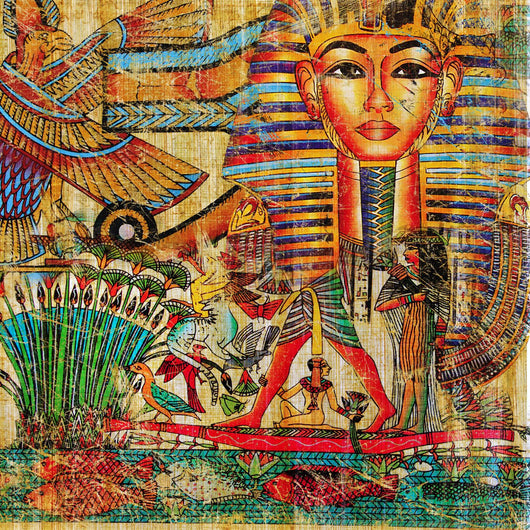 Vintage Egyptian Abstraction Wall Mural