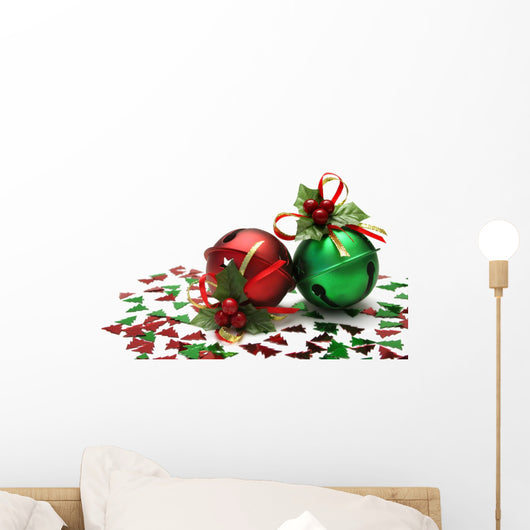 Jingles Bells With Glitter Wall Decal