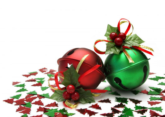 Jingles Bells With Glitter Wall Decal