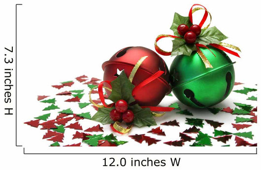 Jingles Bells With Glitter Wall Decal