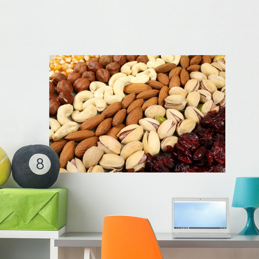 Nuts Background Wall Mural