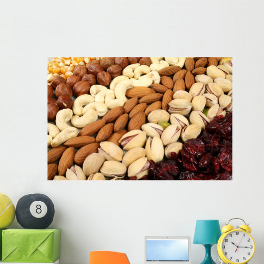 Nuts Background Wall Mural