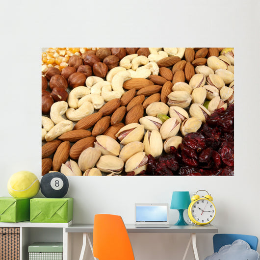 Nuts Background Wall Mural