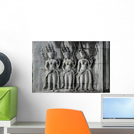 Three Devatas Wall Decal