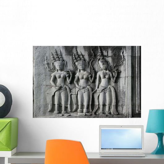 Three Devatas Wall Decal