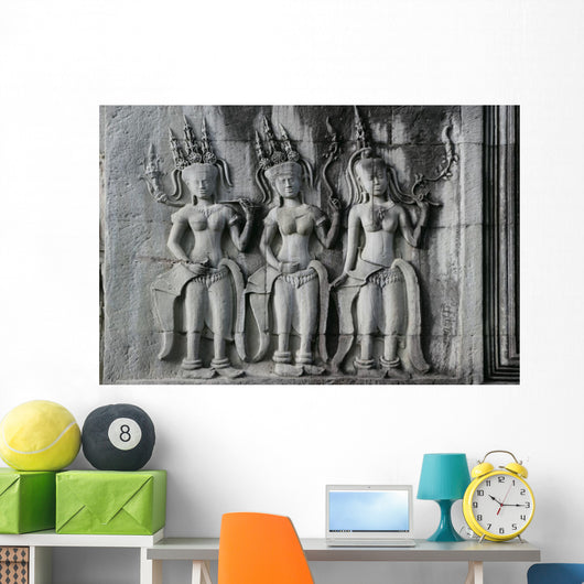 Three Devatas Wall Decal