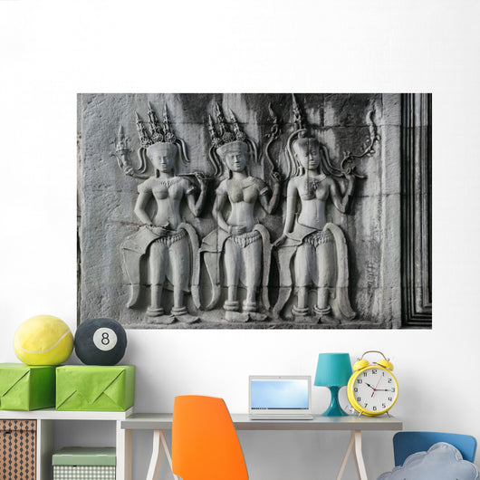 Three Devatas Wall Decal