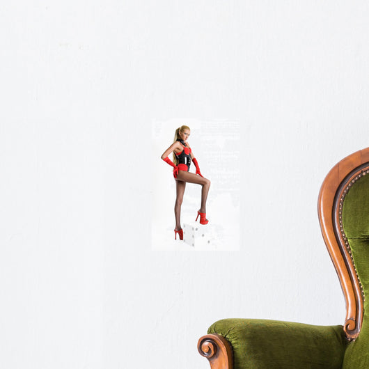 Young Woman in Erotic Clothing Wall Decal