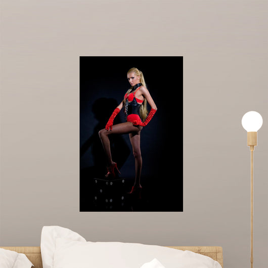 Young Woman Erotic Clothing Wall Decal