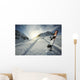 Snowboard in Mountains Wall Mural