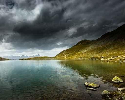 Stormy Lake Wall Decal Design 1