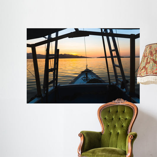 Sunrise in Komodo national park Wall Mural