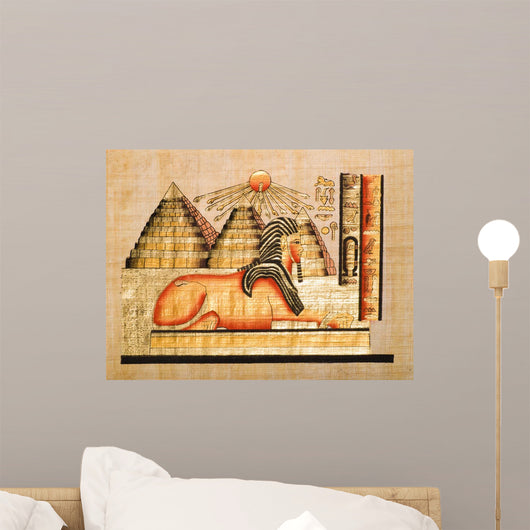 Egyptian Papyrus Showing Sphinx Wall Decal