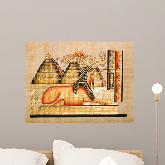 Egyptian Papyrus Showing Sphinx Wall Decal