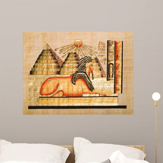 Egyptian Papyrus Showing Sphinx Wall Decal